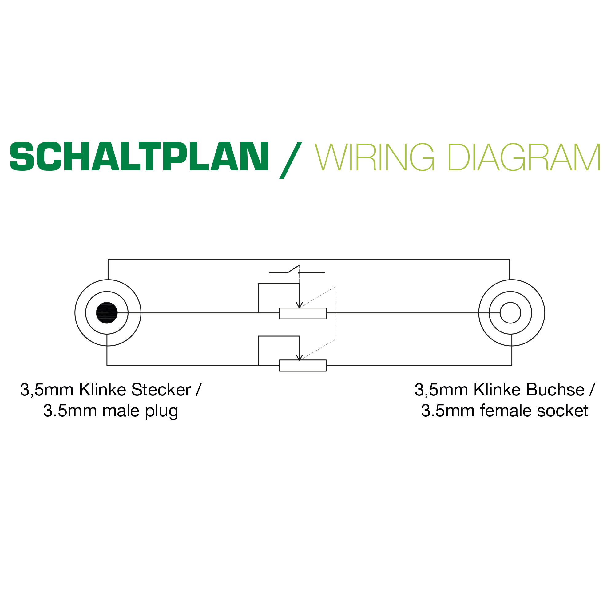 InLine Slim Audio Kabel Klinke 3,5mm ST / BU - mit Lautstärkeregler - 0,25m