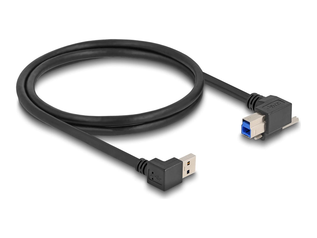 Delock USB-Kabel - USB Typ A (M) nach unten abgewinkelt zu USB Type B (M)