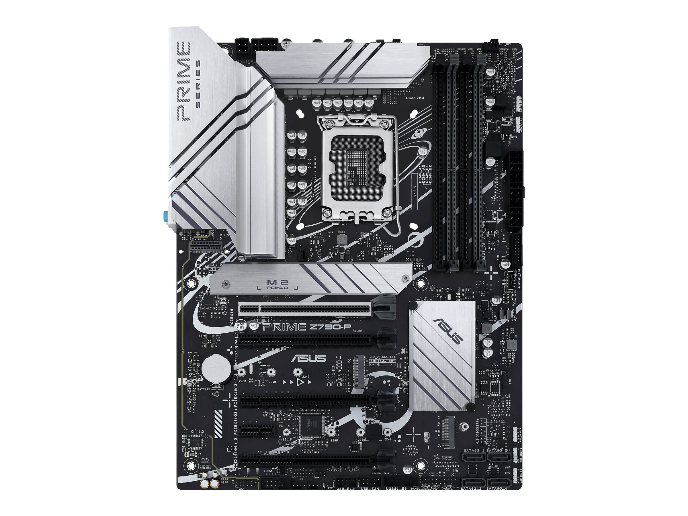 ASUS PRIME Z790-P - Motherboard - ATX - LGA1700 Sockel - Z790 Chipsatz - USB-C 3.2 Gen 2x2, USB 3.2 Gen 2, USB 3.2 Gen 1, USB-C 3.2 Gen2 - 2.5 Gigabit LAN - Onboard-Grafik (CPU erforderlich)
