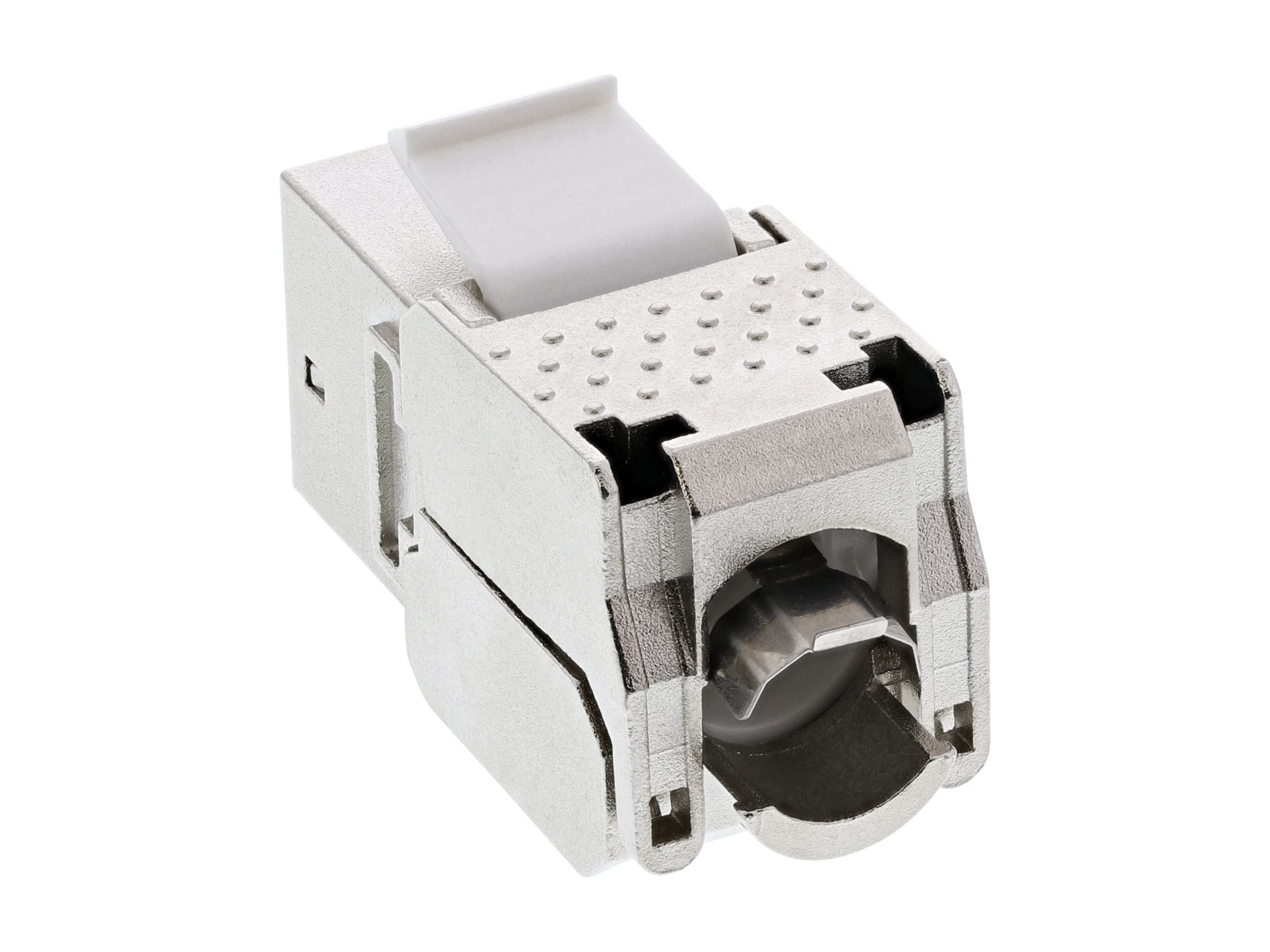 InLine Keystone RJ45 Buchse - SNAP-In - Cat.6a - mit Staubschutz schwarz