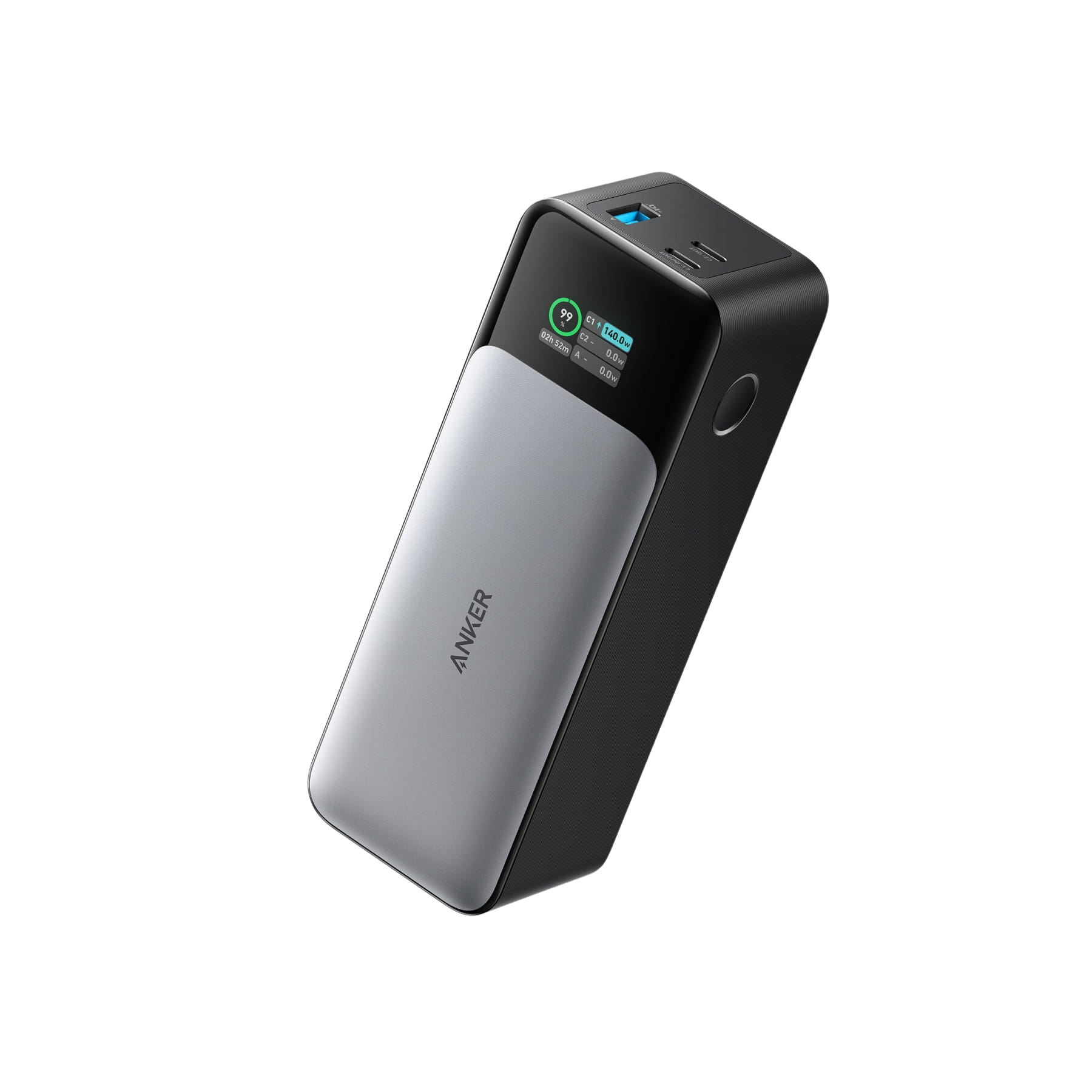 ANKER 737 - Powerbank - GaN-Technologie - 24000 mAh - Power Delivery 3.1, Anker PowerIQ 4.0 - 3 Ausgabeanschlussstellen (USB, 2 x USB-C)