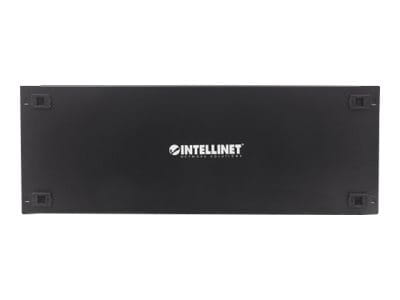 Intellinet 19" Blindabdeckung, werkzeuglos, 4 HE, Metall, schwarz - Blindabdeckung - Schwarz, RAL 9005 - 4U - 48.3 cm (19")