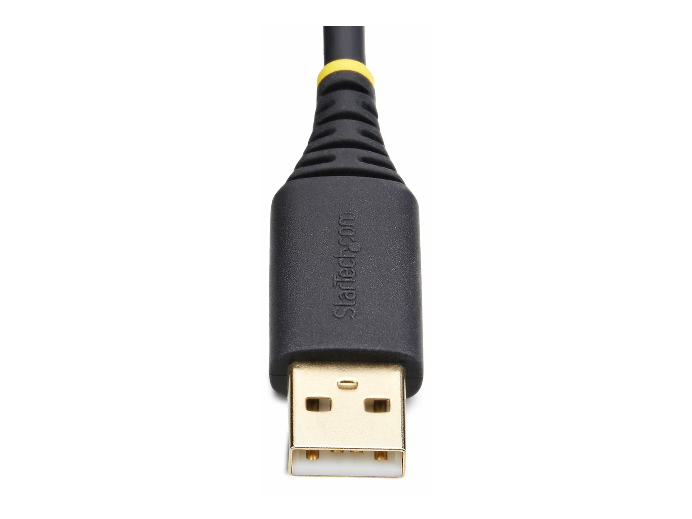 StarTech.com 1ft/30cm USB to Null Modem Serial Adapter Cable, FTDI, RS232 - Kabel USB / seriell - USB (M)