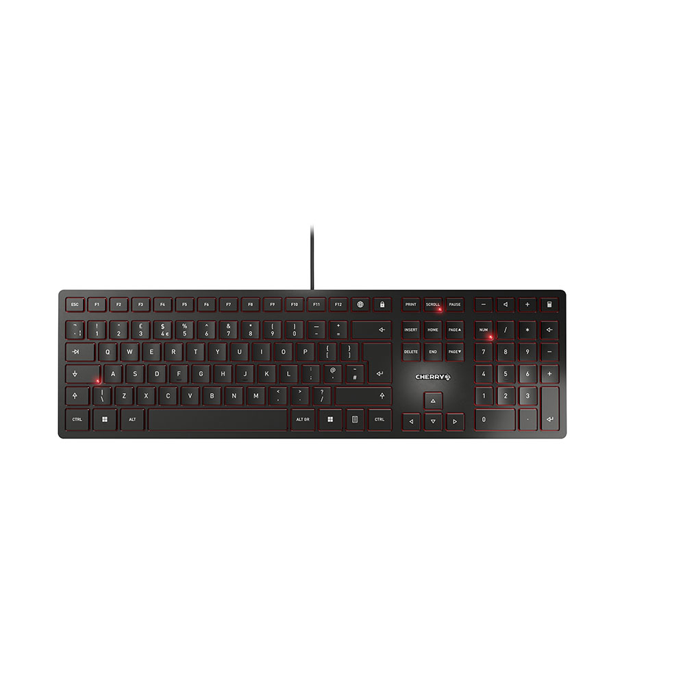 Cherry KC 6000 SLIM - Tastatur - USB - GB - Tastenschalter:
