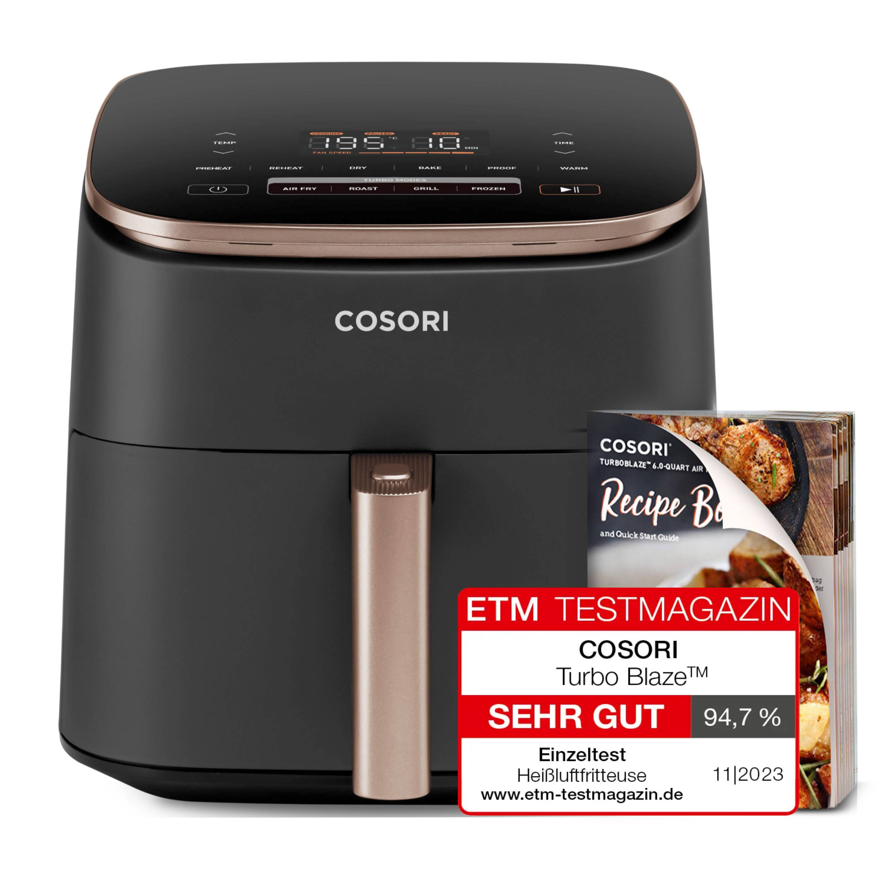 Cosori TurboBlaze Chef Edition - Heißluft-Fritteuse