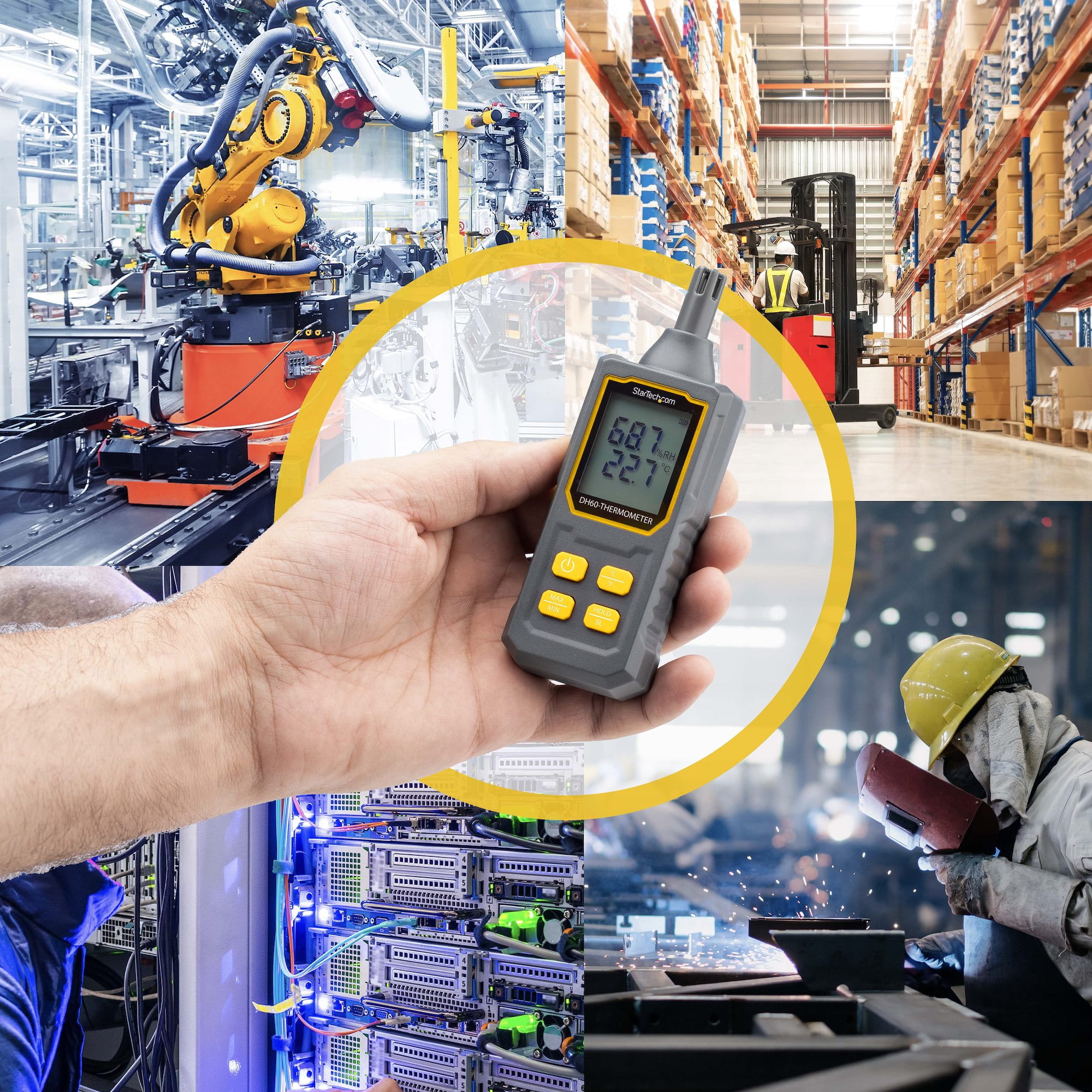 StarTech.com Startech - Thermo-Hygrometer - digital - Grau