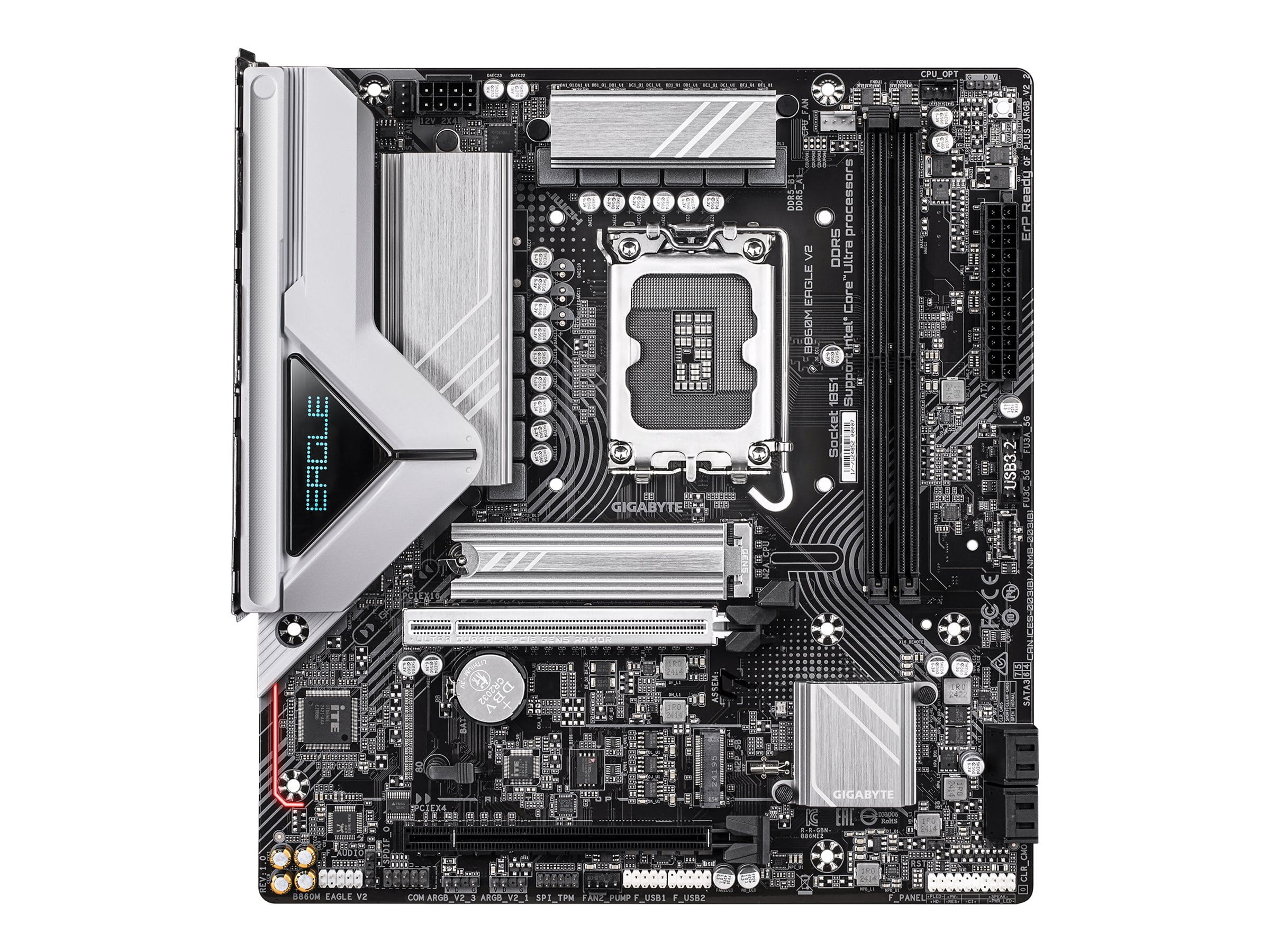 Gigabyte B860M EAGLE V2 - Motherboard - micro ATX - LGA1851 Sockel - B860 Chipsatz - USB 3.2 Gen 1, USB-C 3.2 Gen 1 - 2.5 Gigabit LAN - Onboard-Grafik (CPU erforderlich)