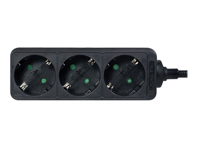 LogiLink Steckdosenleiste - Wechselstrom 250 V - 3500 Watt - Eingabe, Eingang Stromversorgung - Ausgangsanschlüsse: 3 (3 x Stromversorgung)