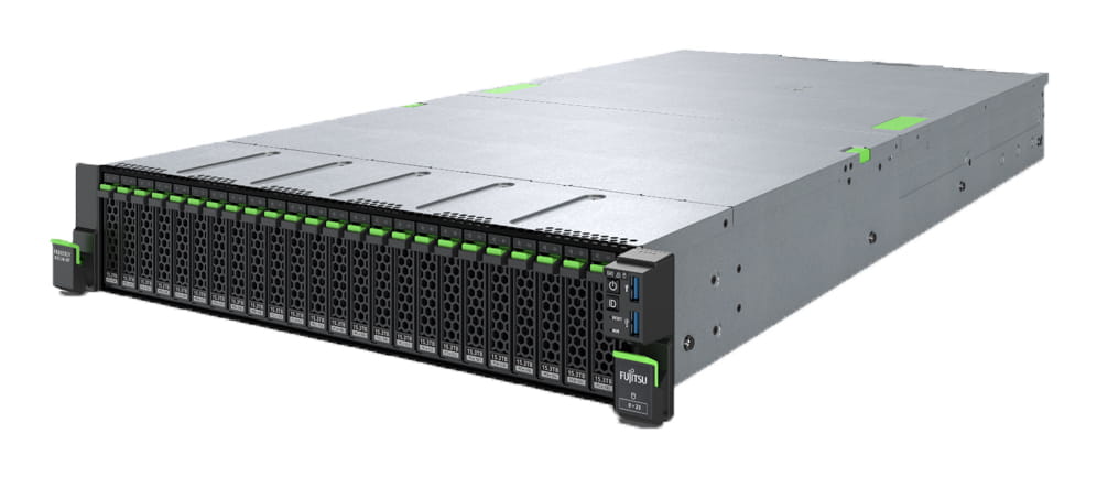 Fsas Technologies Fujitsu PRIMERGY RX2540 M7 - 2U - zweiweg - 1 x Xeon Gold 6526Y / 2.8 GHz - RAM 32 GB - SATA/SAS - Hot-Swap 6.4 cm (2.5")