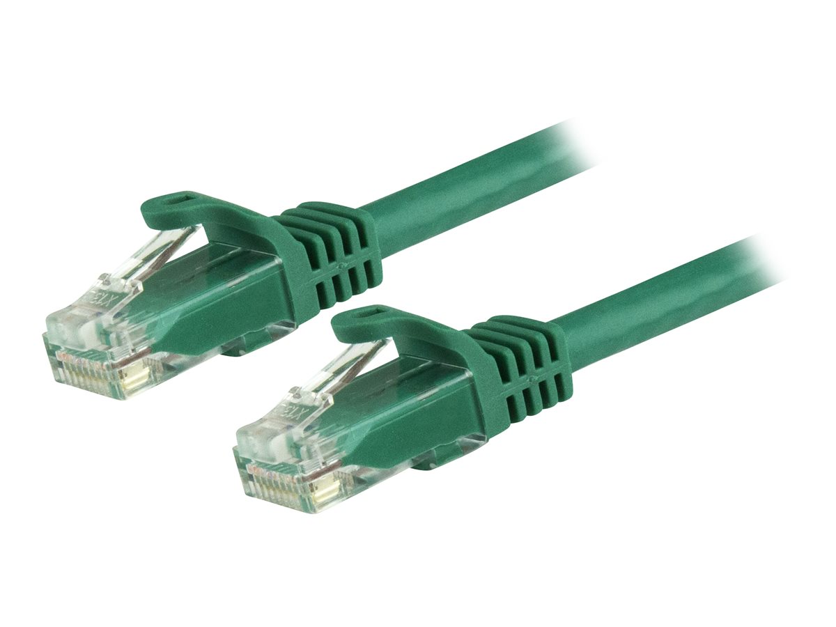 StarTech.com 7m CAT6 Ethernet Cable, 10 Gigabit Snagless RJ45 650MHz 100W PoE Patch Cord, CAT 6 10GbE UTP Network Cable w/Strain Relief, Green, Wiring is UL Certified/TIA - Category 6 - 24AWG (N6PATC7MGN)