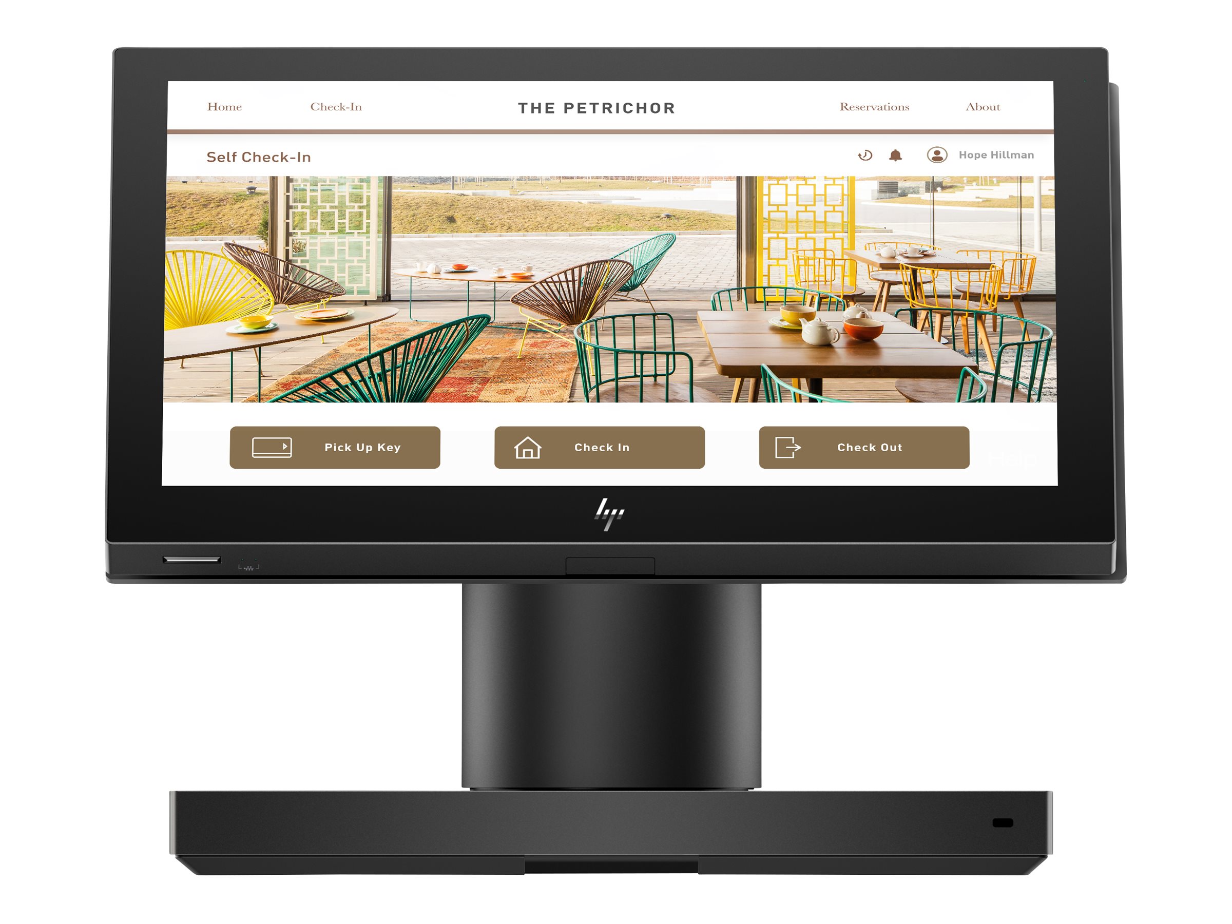 HP Engage One Essential - All-in-One - 1 x Celeron N6211 / 1.2 GHz - RAM 4 GB - SSD 32 GB - eMMC - UHD Graphics - 1GbE, NFC - WLAN: 802.11a/b/g/n/ac, Bluetooth 4.2, NFC - Android 11 - Monitor: LED 35.6 cm (14")