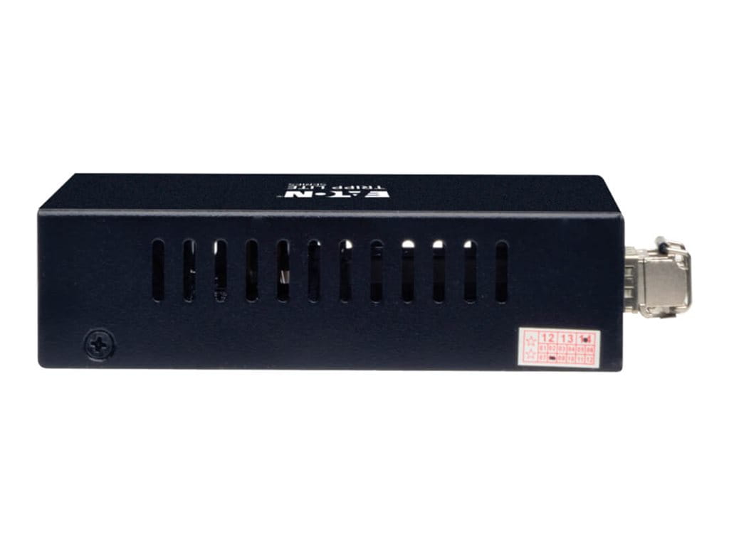 Tripp Eaton Tripp Lite Series Gigabit Multimode Fiber to Ethernet Media Converter, 10/100/1000 LC, International Power Supply, 850 nm, 550 m (1,804 ft.)