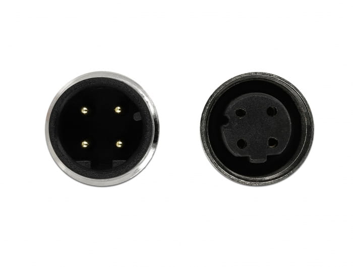 Delock Netzwerkverlängerungskabel - M12 (4-polig)