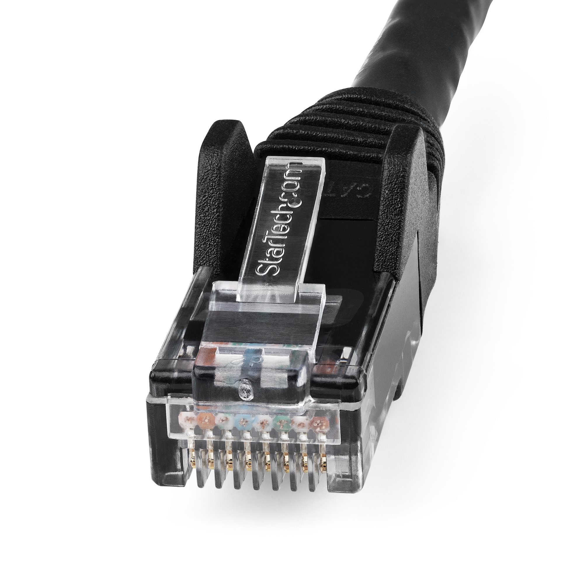 StarTech.com 7m Netzwerkkabel CAT6 - LSZH(weniger Rauch, Halogenfrei) - 10Gbit 650MHz 100W POE RJ45 U/UTP LAN-Patch Kabel - Schwarz, ETL Zertifizierung, 24AWG, Installationskabel (N6LPATCH7MBL)