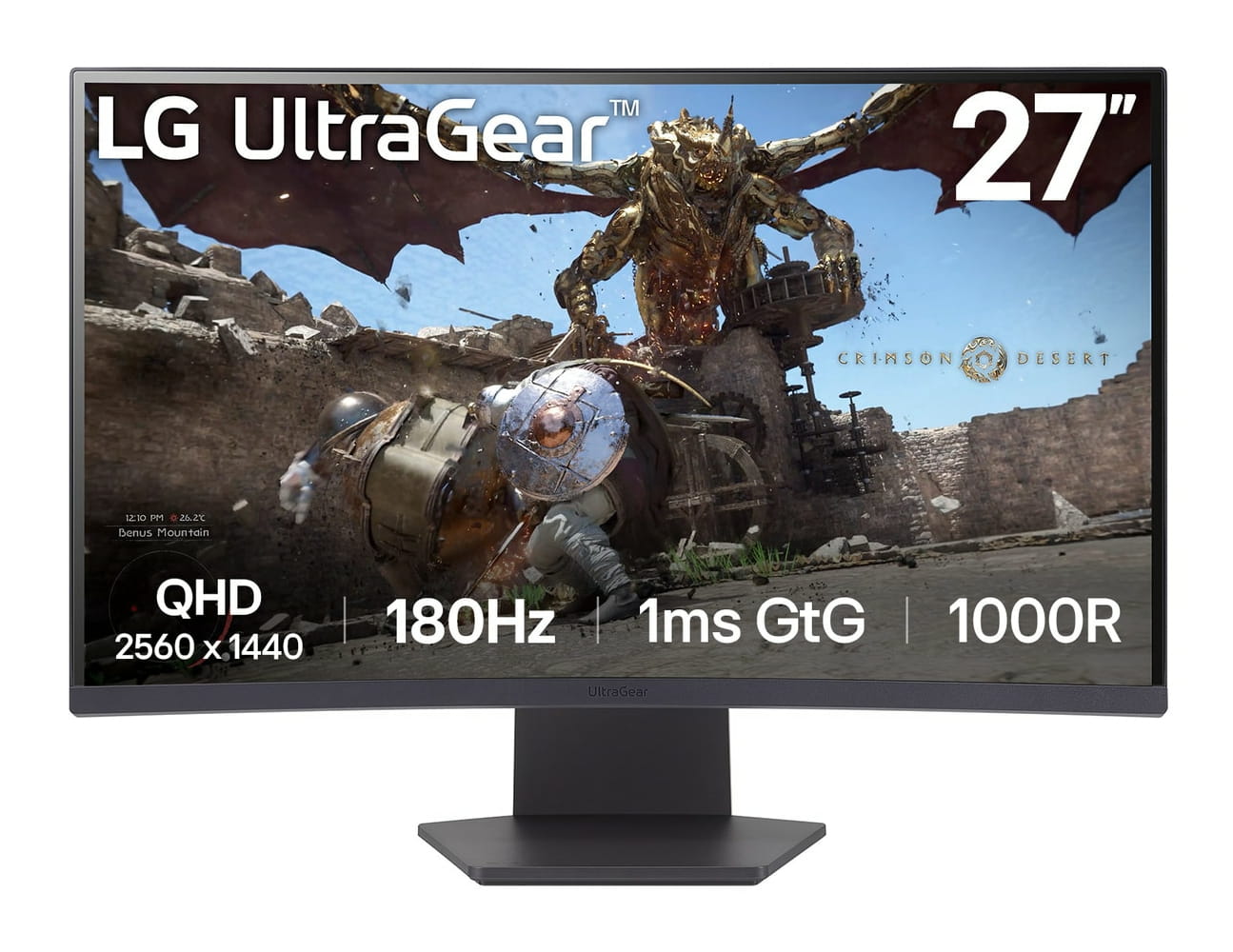 LG UltraGear 27GS60QX-B - LED-Monitor - Gaming - gebogen - 68.4 cm (27")