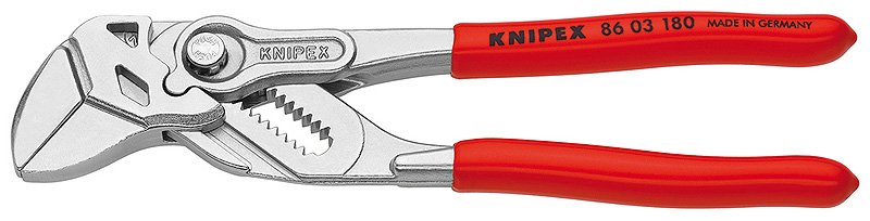 KNIPEX 86 03 180, Steckverbindungszange, 1,2 cm, 3,5 cm, Chrom-Vanadium-Stahl, Kunststoff, Rot