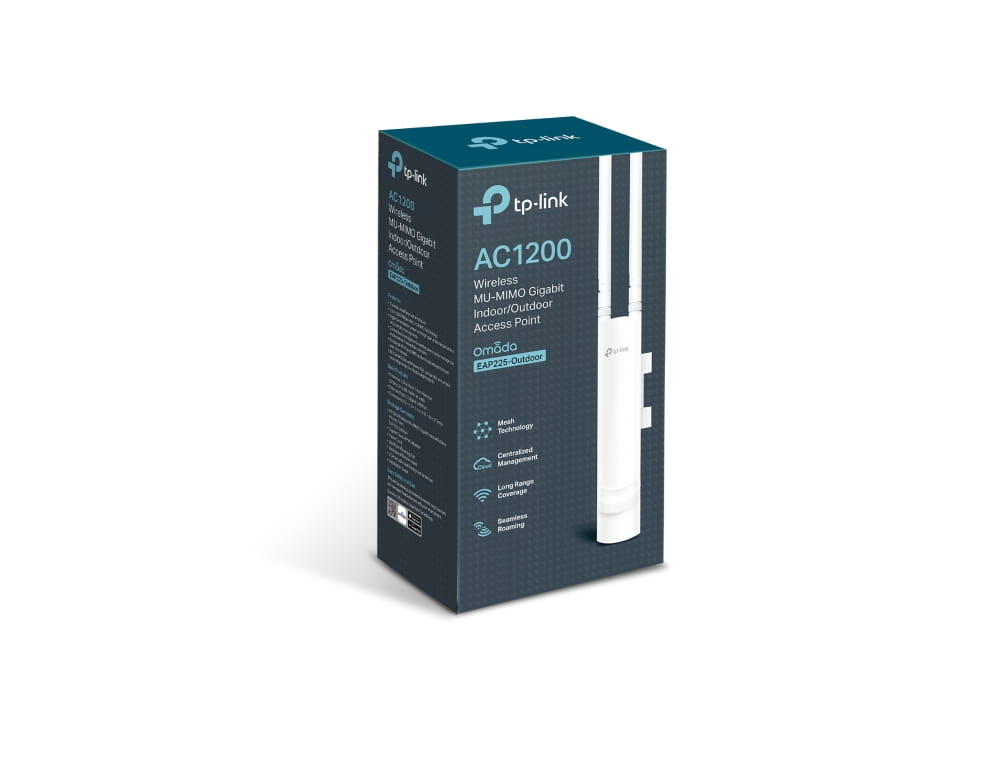 TP-LINK EAP225-Outdoor WiFi 5 Access Point PoE - inkl. PoE Adapter