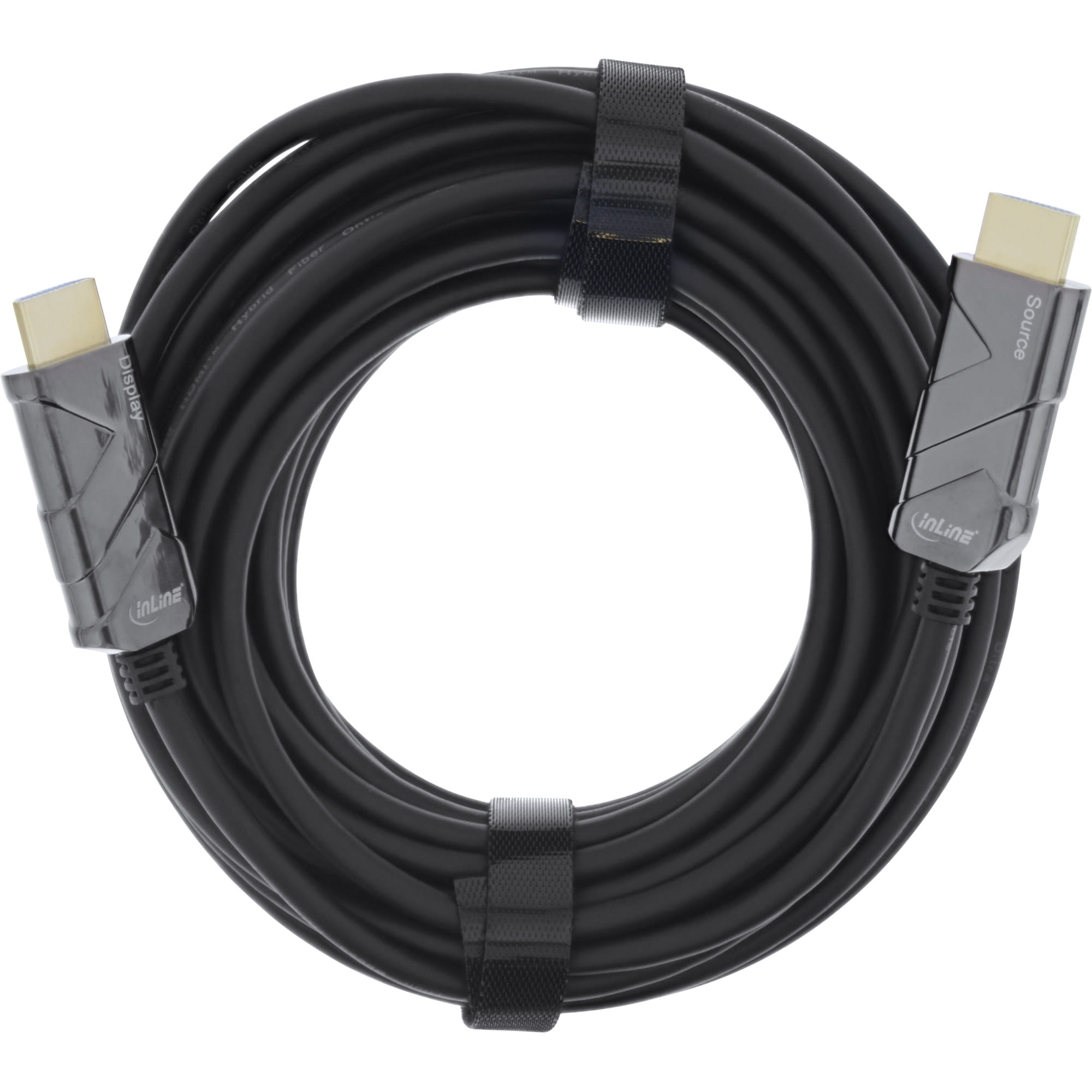 InLine HDMI AOC Kabel - Ultra High Speed HDMI Kabel - 8K4K - schwarz - 50m