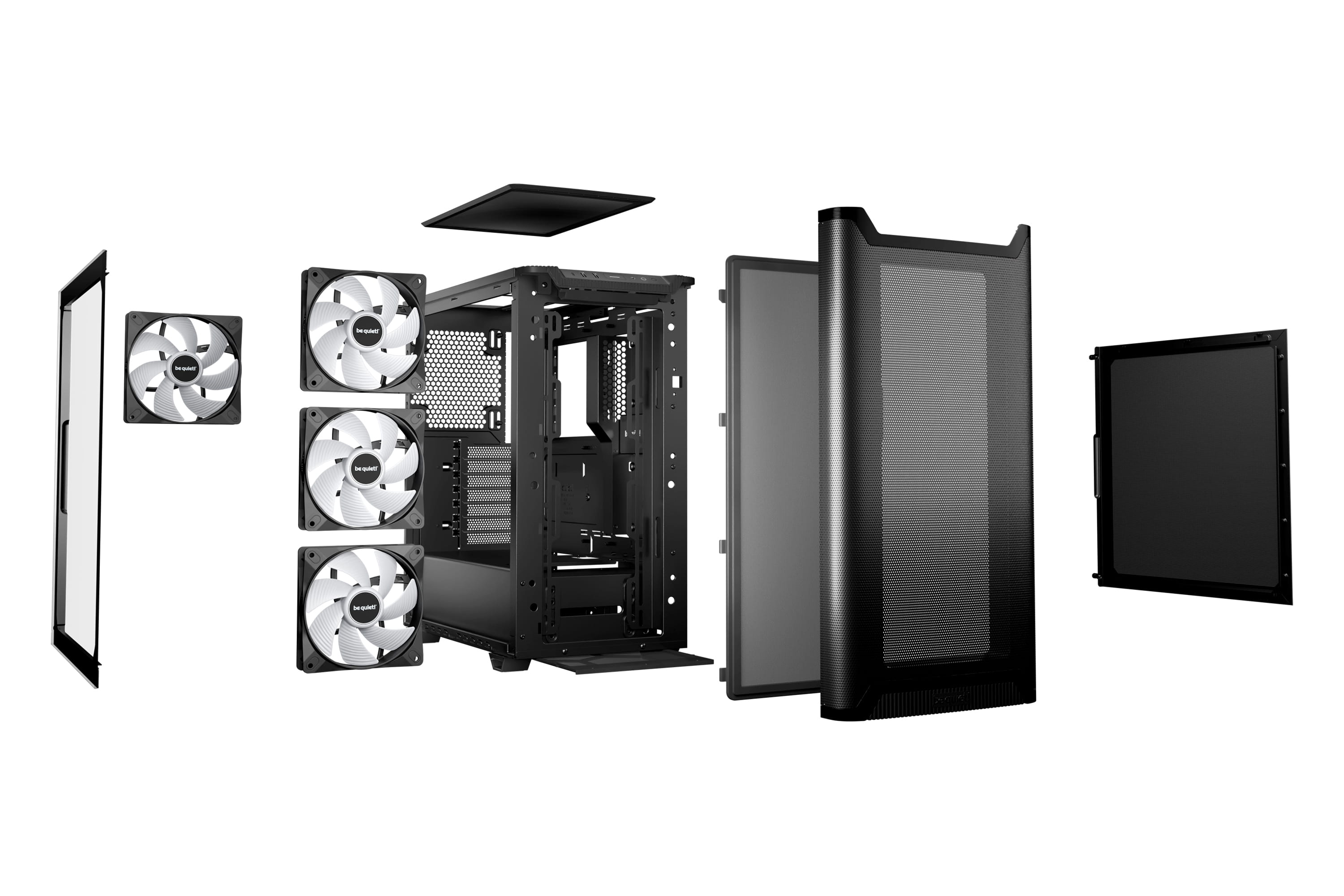 Be Quiet! Pure Base 501 DX - Midi-Tower - ATX - Seitenteil mit Fenster (gehärtetes Glas)